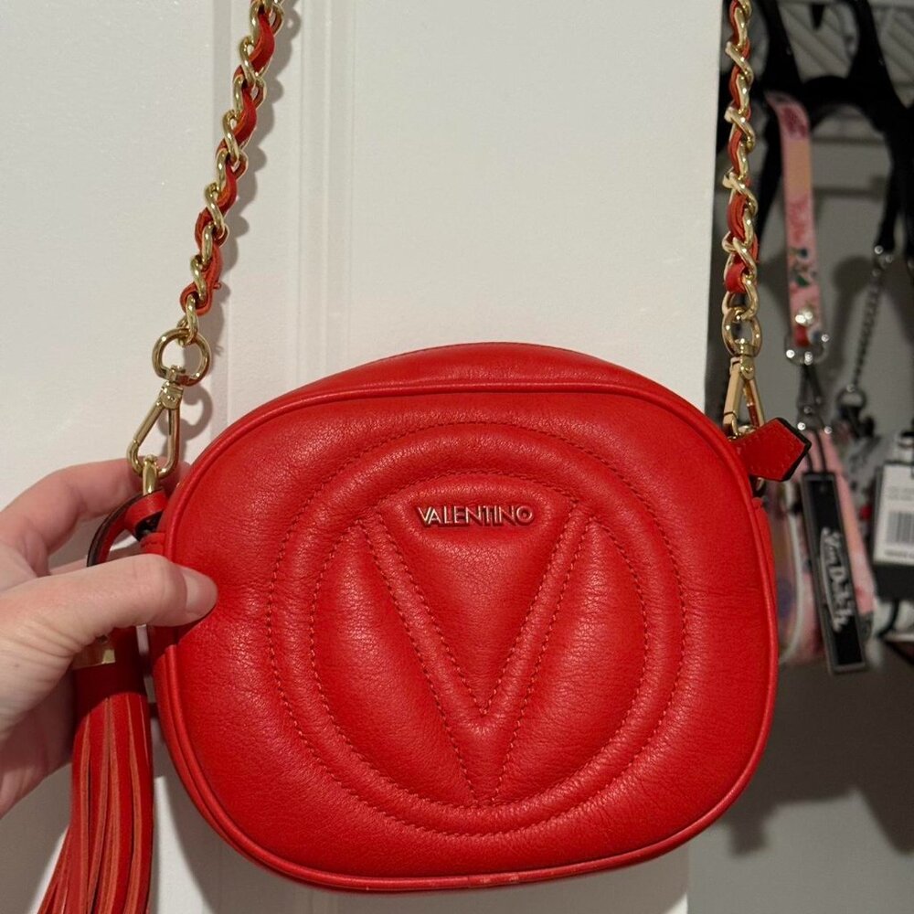 Valentino bright red crossbody bag